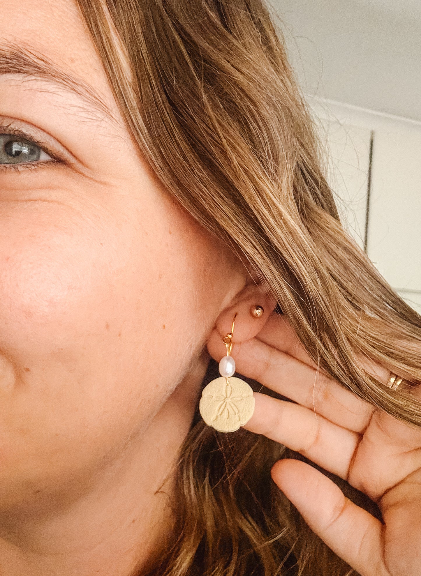 Coastal Sand Dollar Earrings