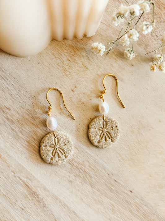 Coastal Sand Dollar Earrings